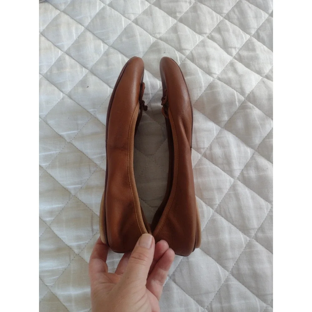 Bagllerina Travel Foldable Shoes BALLERINA Leather Ballet Flats Size 36 Paris